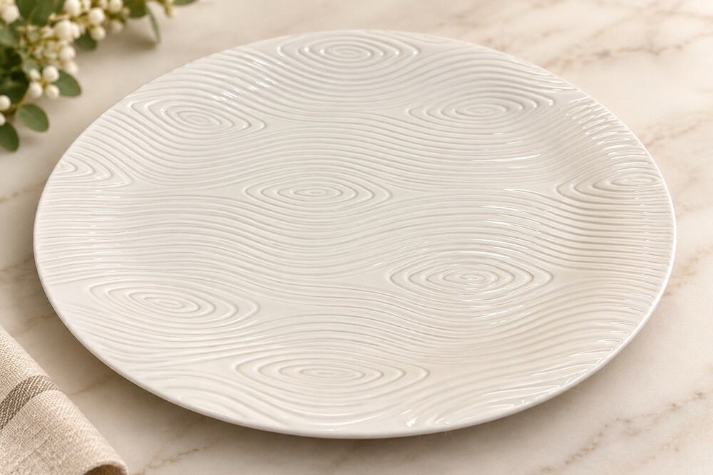 Temp-tations Woodland White 16” Oval Platter Special Edition